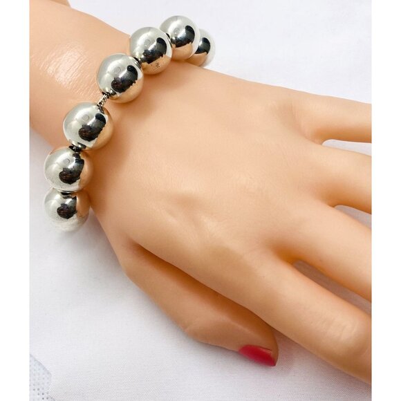 Tiffany & Co Sterling Silver 925 Hardwear 14MM Bead Bracelet - Picture 6 of 6